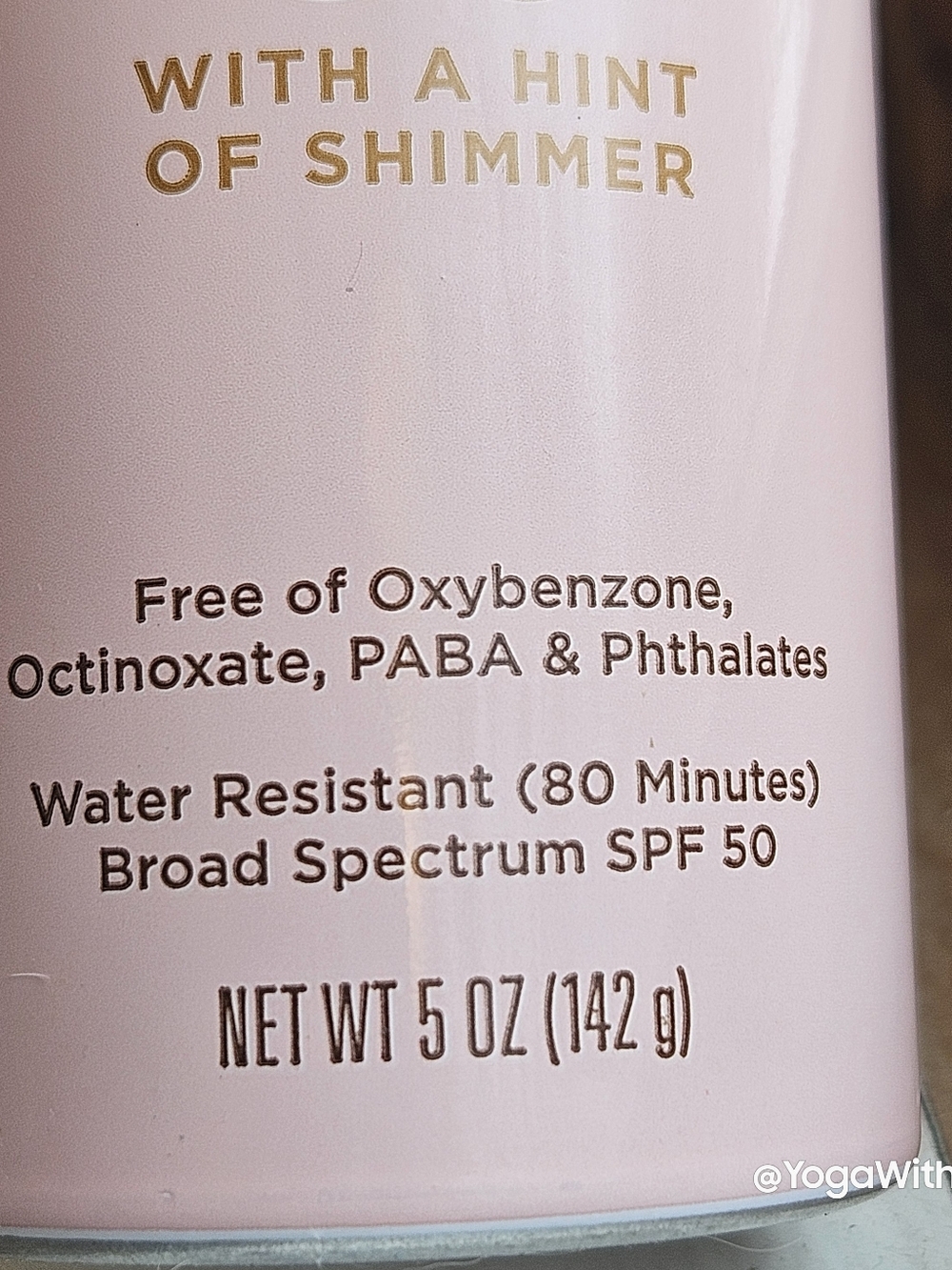 SPF 50 Glow Shimmer Coppertone broad spectrum sunscreen spray - Picture 5 of 7